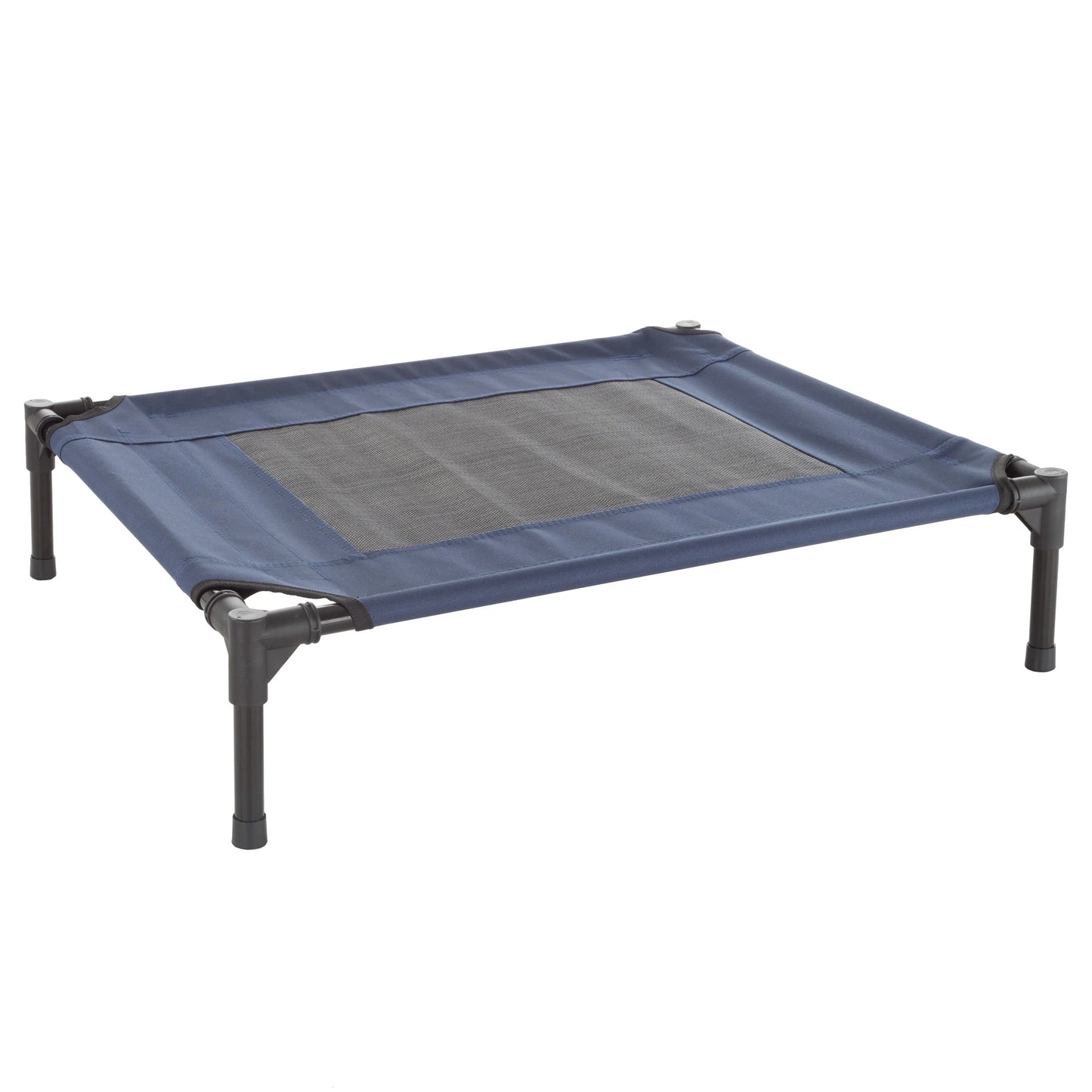 30X24-Inch Elevated Dog Bed - Indoor/Outdoor Cot for Pets (Blue)